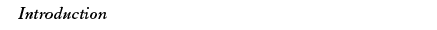 introduction