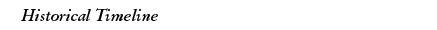 Historical Timeline